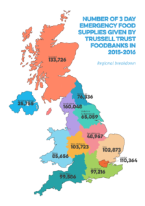 UK Map - regional breakdown 2015-2016
